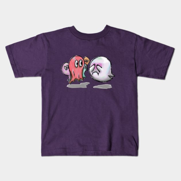 Boo Kids T-Shirt by Beanzomatic